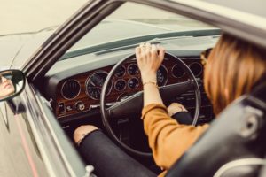woman driving